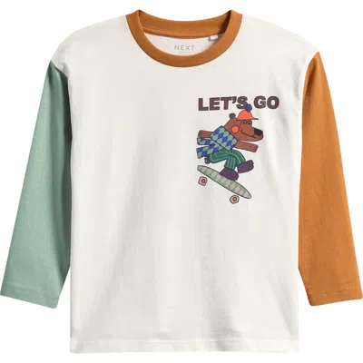 Next Kids' Colorblock Graphic T-shirt In Multi