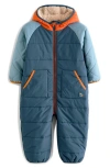 Next Kids' Colorblock Snowsuit In Blue