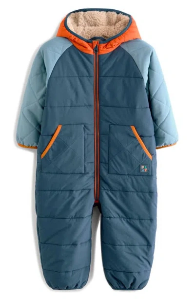 Next Kids' Colorblock Snowsuit In Blue