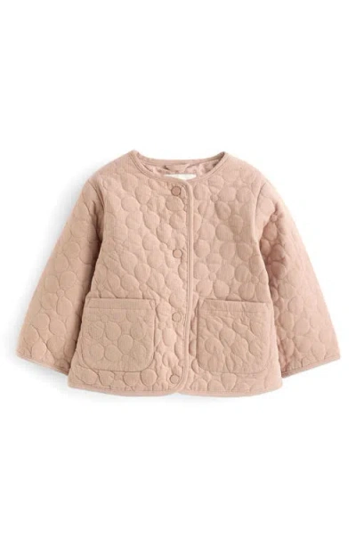 Next Kids' Corduroy Quilted Jacket In Brown