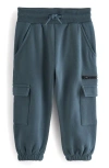 Next Kids' Cotton Blend Utility Joggers In Blue