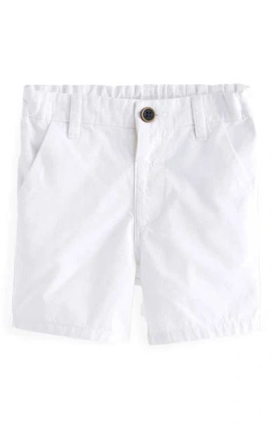 Next Kids' Cotton Chino Shorts In White