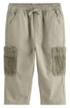 Next Kids' Cotton Corduroy Cargo Pants In Green