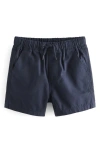 Next Kids' Cotton Drawstring Shorts In Blue