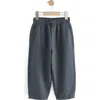 Next Kids' Cotton Seersucker Pants In Grey