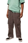 Next Kids' Cotton Twill Cargo Shorts In Brown