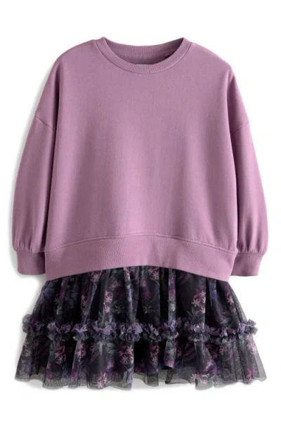Next Kids' Sweater Dress In Purple