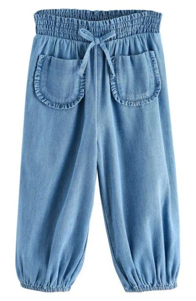 Next Babies'  Kids' Denim Joggers In Blue