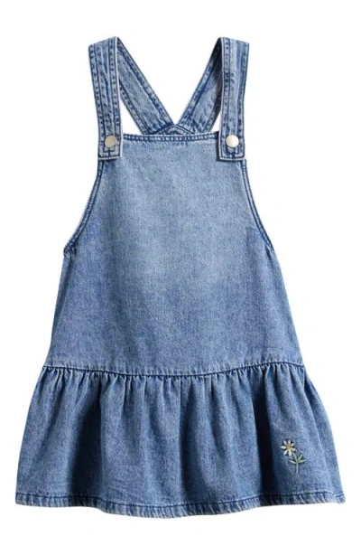 Next Babies'  Kids' Denim Pinafore Dress In Blue