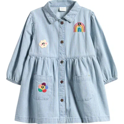 Next Babies'  Kids' Denim Shirtdress In Blue
