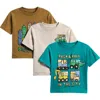 Next Kids' Digger Assorted 3-pack Cotton T-shirts In Multi