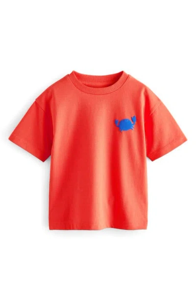 Next Babies'  Kids' Digger Crab Graphic T-shirt In Red