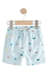 NEXT NEXT KIDS' DINO PRINT COTTON DRAWSTRING SHORTS