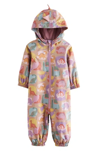Next Kids' Dino Waterproof Puddle Suit In Pink