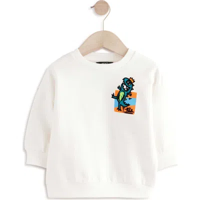 Next Babies'  Kids' Dinosaur Graphic Sweatshirt In White