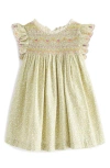 NEXT KIDS' DITSY EMBROIDERED COTTON DRESS