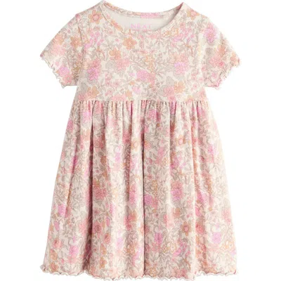 Next Babies'  Kids' Ditsy Floral Print Rib Dress In Multi