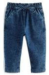 Next Kids' Drawstring Denim Pants In Blue