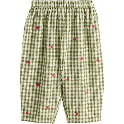 Next Babies'  Kids' Embroidered Cotton Gingham Top & Pants Set In Multi