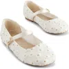 Next Kids' Embroidered Daisy Mary Jane Flat In Neutral