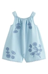 Next Kids' Embroidered Denim Jumpsuit