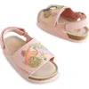 Next Kids' Embroidered Sandal In Pink