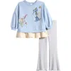 Next Kids' Fairy Graphic Sweatshirt & Flare Leggings Set In Blue
