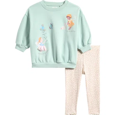 Next Babies'  Kids' Fairy Sweatshirt & Leggings Set In Multi