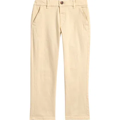 Next Kids' Flat Front Chinoa In Neutral