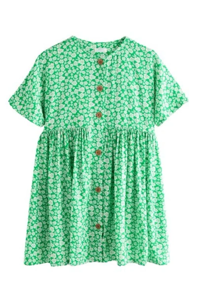Next Kids' Floral Dress In Green