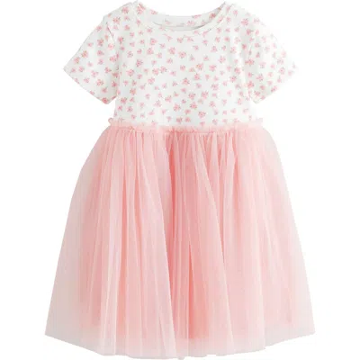 Next Kids' Dot Tulle Party Dress In Orange