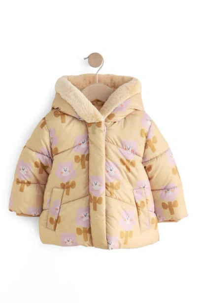 Next Kids' Floral Print Quilted Jacket In Animal Print