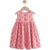 Next Kids' Floral Print Ribbed Romper In Pink