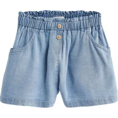 Next Kids' Flowy Denim Shorts In Blue
