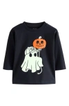 Next Kids' Ghost Graphic T-shirt In Black