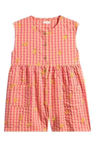 Next Babies'  Kids' Gingham Cotton Romper In Multi