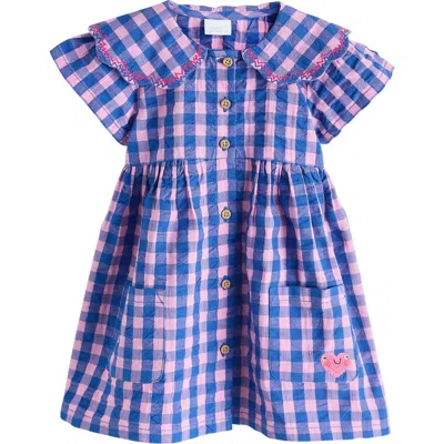 Next Babies'  Kids' Gingham Dress In Blue