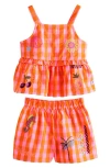 Next Kids' Gingham Top & Shorts Set In Multi