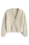 Next Kids' Glitter Cardigan In Grey