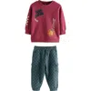 Next Kids' Graphic Sweatshirt & Cargo Joggers Set In Red