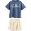 Next Kids' Graphic T-shirt & Bubble Skirt Set