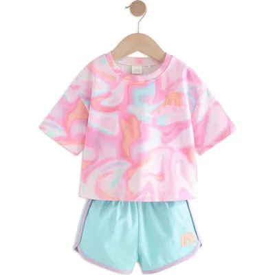 Next Babies'  Kids' Graphic T-shirt & Shorts Set In Blue