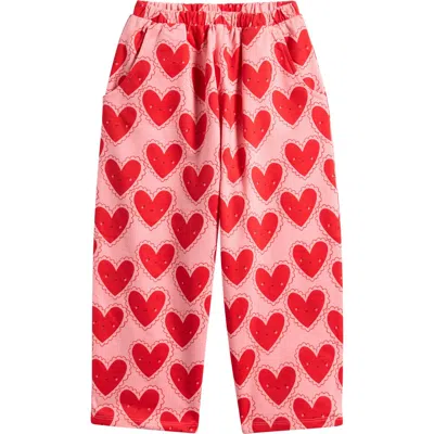Next Babies'  Kids' Happy Hearts Cotton Pants In Red