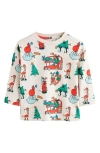 Next Kids' Holiday Print Long Sleeve Cotton T-shirt In Green