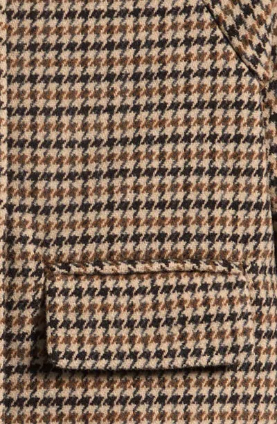 Next Kids' Houndstooth Coat In Brown