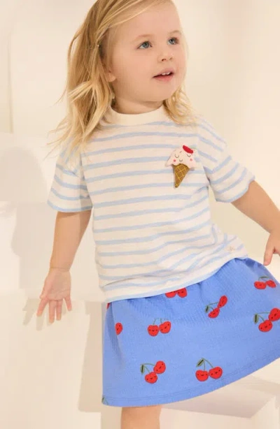 Next Babies'  Kids' Ice Cream Cone Embellished Cotton Graphic T-shirt & Print Skirt Set