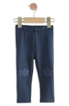 Next Kids' Knee Patch Leggings In Blue