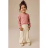 Next Kids' Knit Flare Leggings In Cream