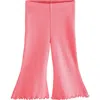 Next Kids' Knit Flare Leggings In Pink