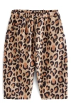 Next Kids' Leopard Print Barrel Pants In Brown